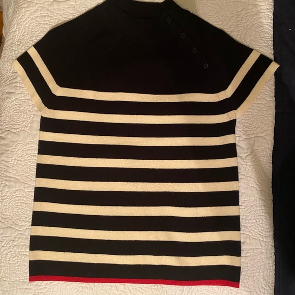 ANTHROPOLOGIE MAEVE MOCK NECK SWEATER TEE - Picture 3 of 3